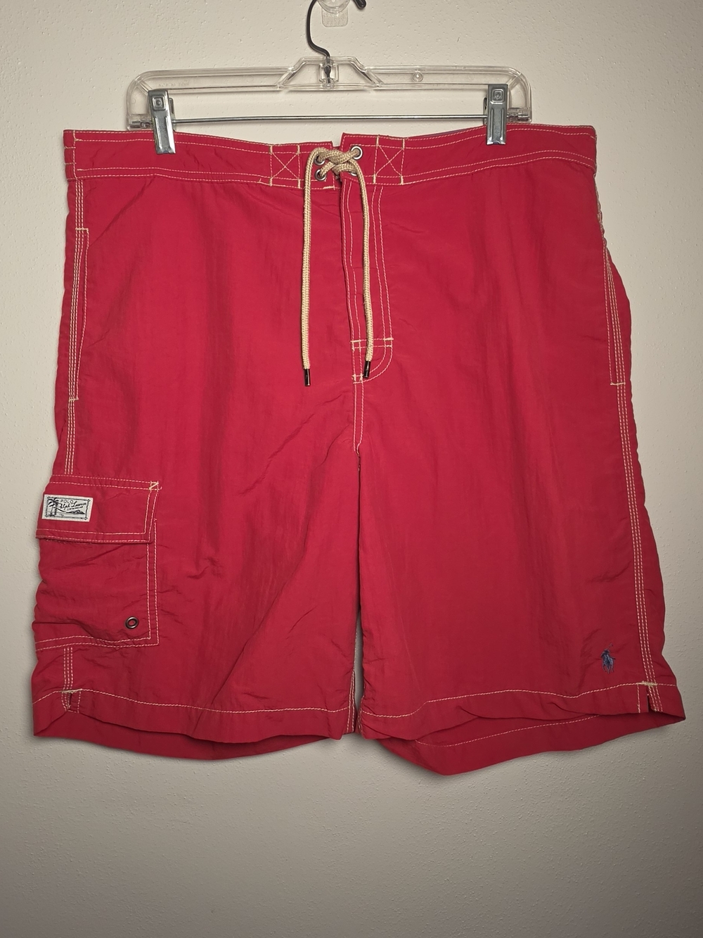 Polo by Ralph Lauren Men’s Red Swim Trunks